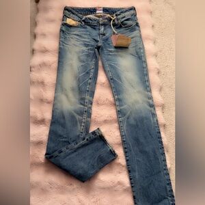 PRPS Men's Faded Blue Skinny Jeans